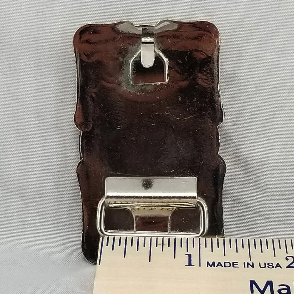 Silver Belt Buckle with Brown Agate Stone